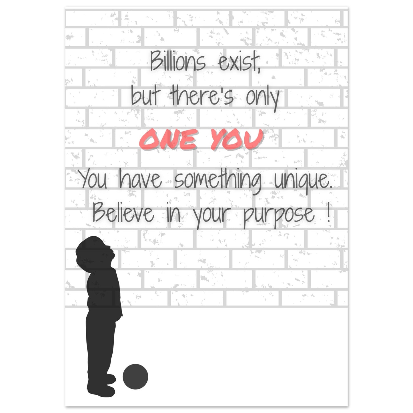 Believe in Your Purpose Poster – Inspirational Wall Art – Motivational Quote Print