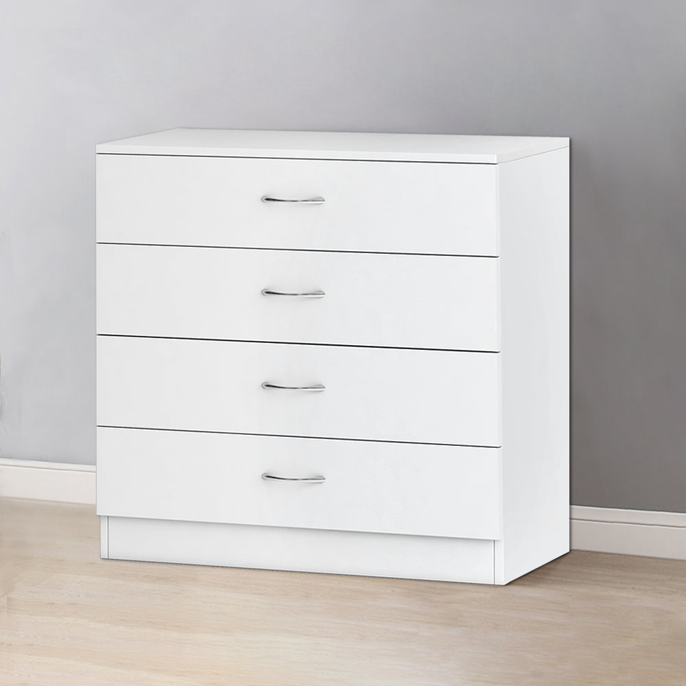 Chest of Drawers Bedside Table Cabinet 1 2 3 4 5 Handle Drawer Bedroom Furniture