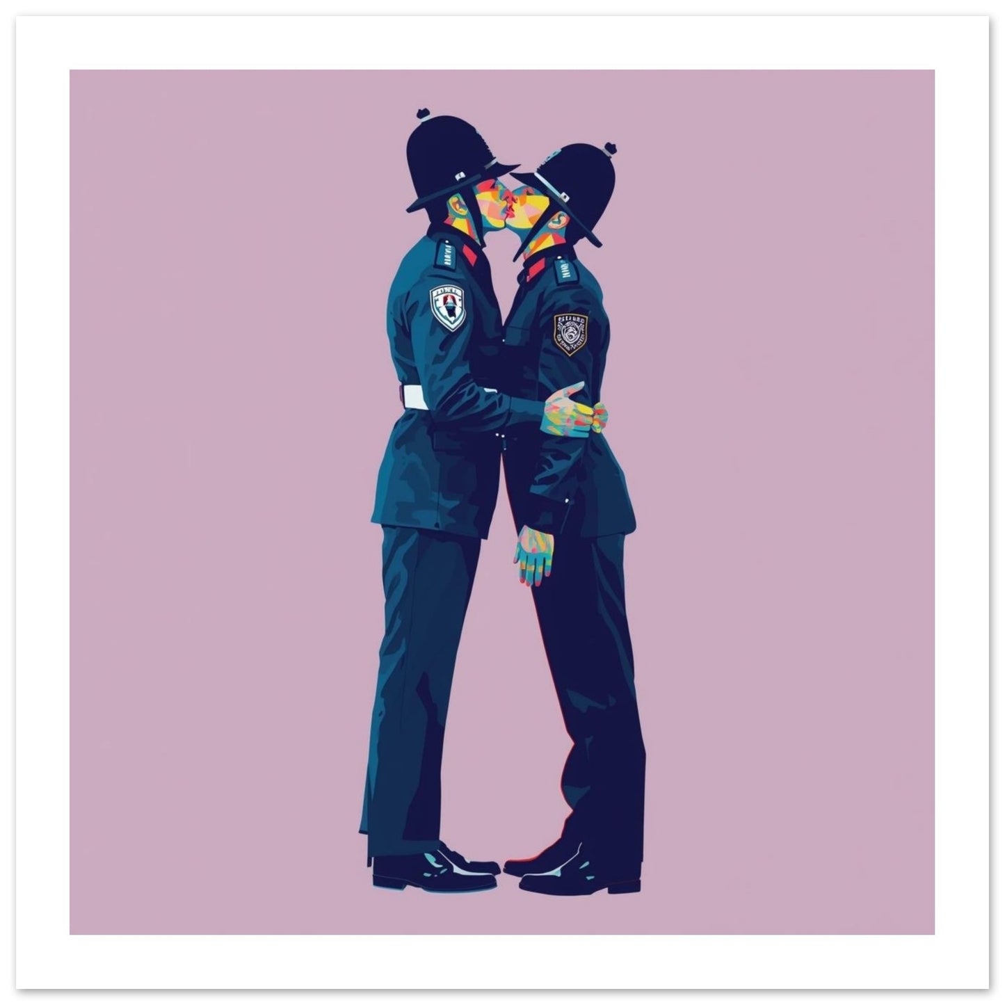 Bold Love Poster - Vibrant LGBTQ+ Pop Art Print - Perfect for Home Decor