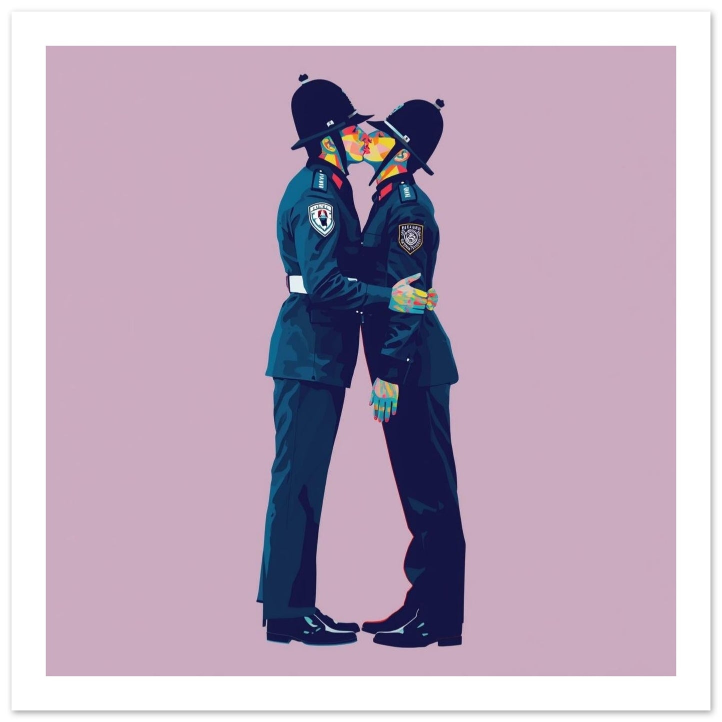 Bold Love Poster - Vibrant LGBTQ+ Pop Art Print - Perfect for Home Decor