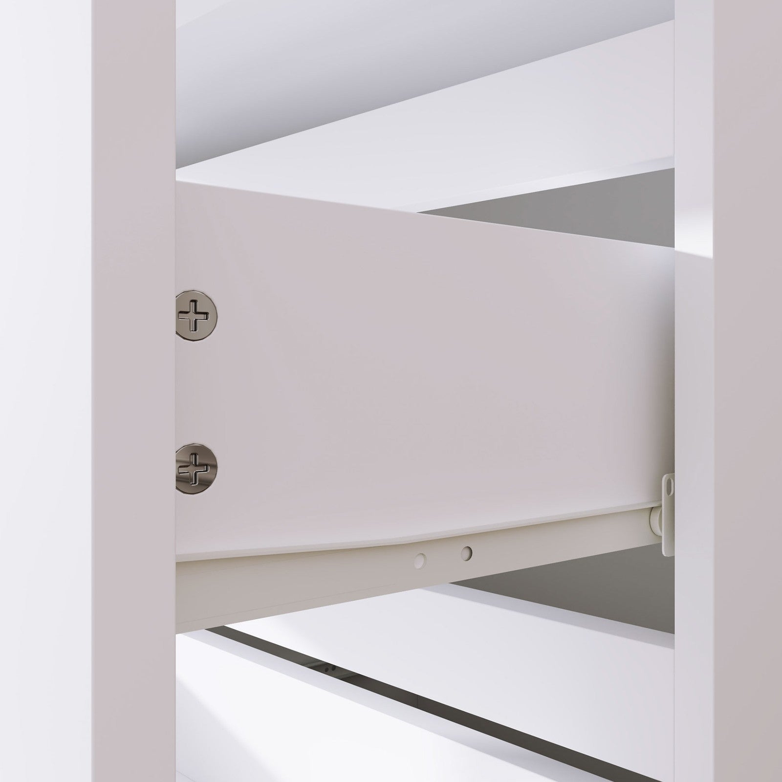 HOMCOM Bedroom Chest of Drawers, 4 Drawers Dresser, Drawer Unit, White