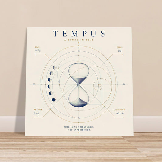 Ivory geometric hourglass wall art displayed on a wooden floor against a neutral background in a contemporary interior.