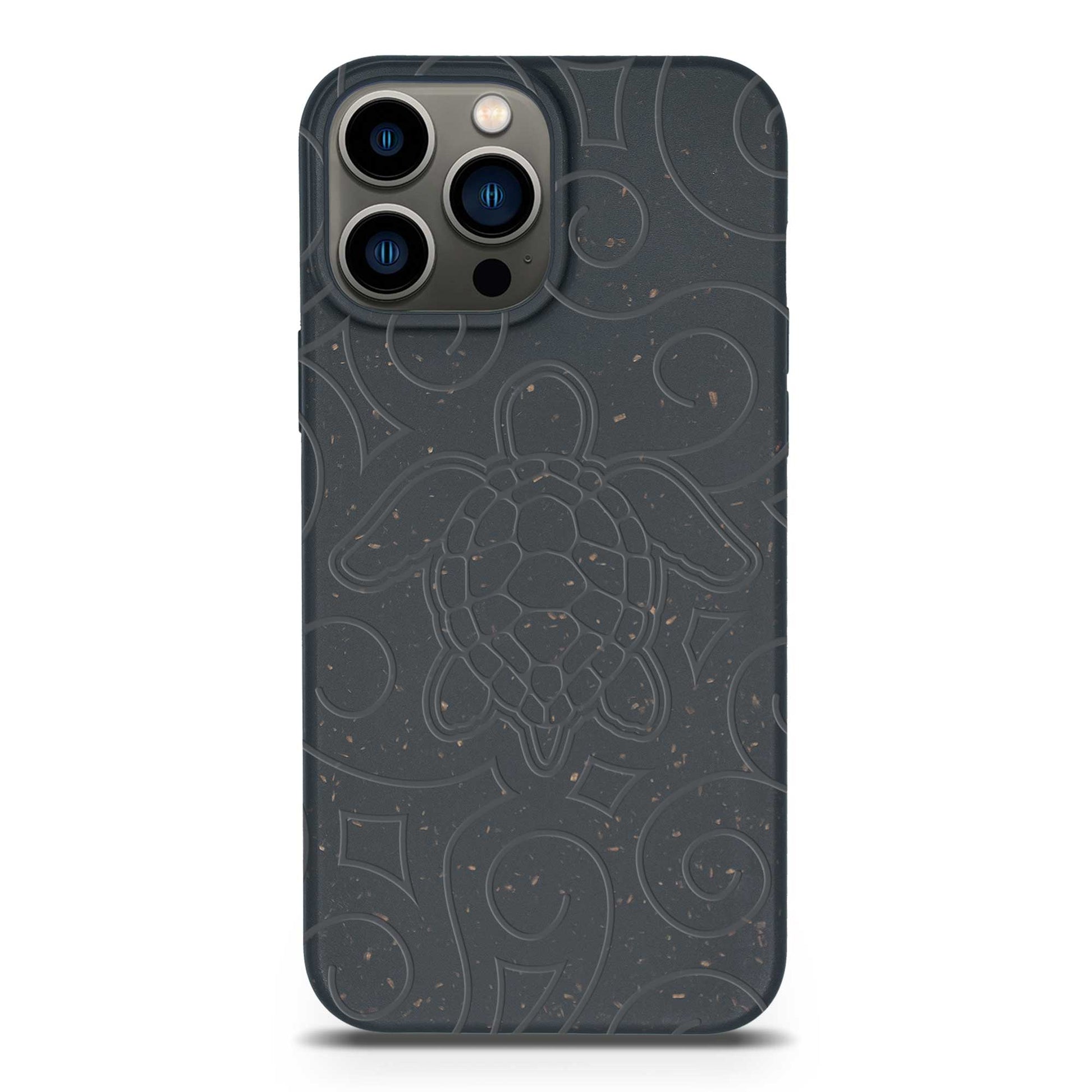 Phone case with a turtle design on a white background