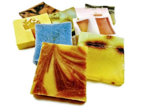 Vegan Soap Sampler – 8 Assorted Natural Soap Slices | Unpacked & Cruelty-Free