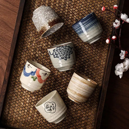 Japanese Hand-Painted Ceramic Tea Cups – 40ml / 150ml / 200ml