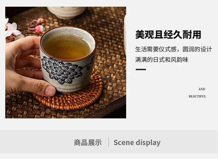 Japanese Hand-Painted Ceramic Tea Cups – 40ml / 150ml / 200ml