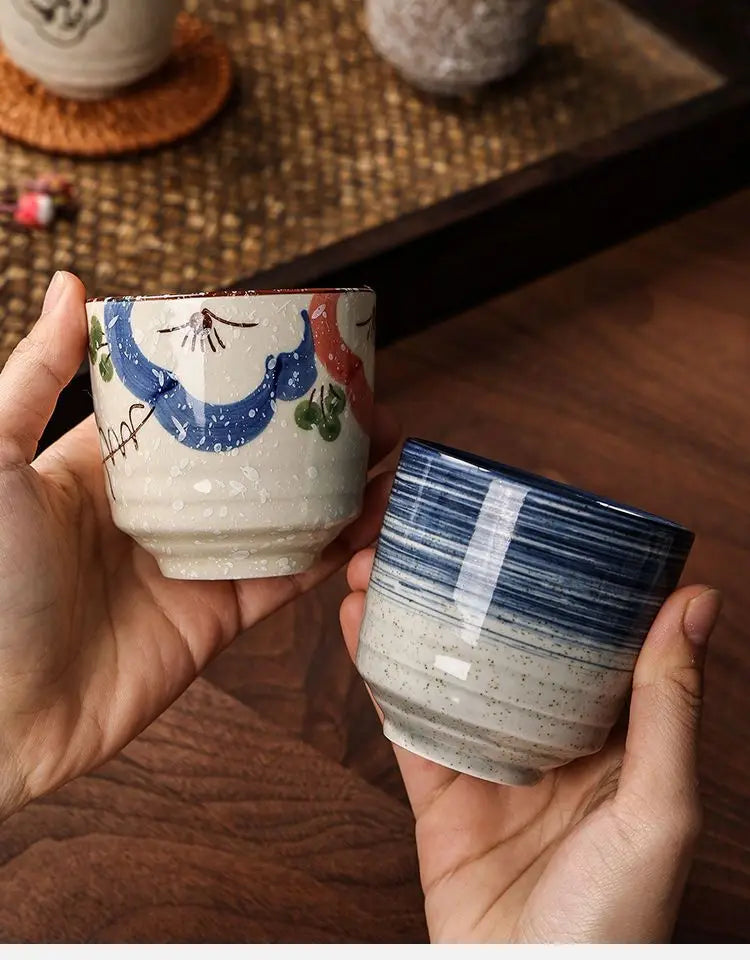 Japanese Hand-Painted Ceramic Tea Cups – 40ml / 150ml / 200ml