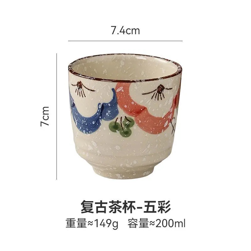 Japanese Hand-Painted Ceramic Tea Cups – 40ml / 150ml / 200ml