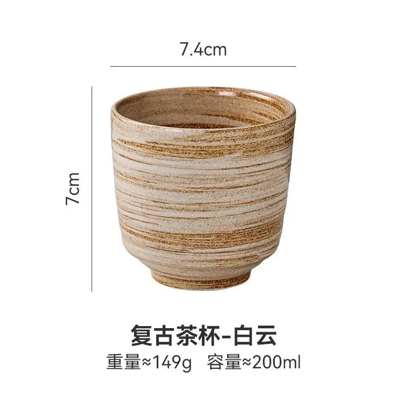 Japanese Hand-Painted Ceramic Tea Cups – 40ml / 150ml / 200ml
