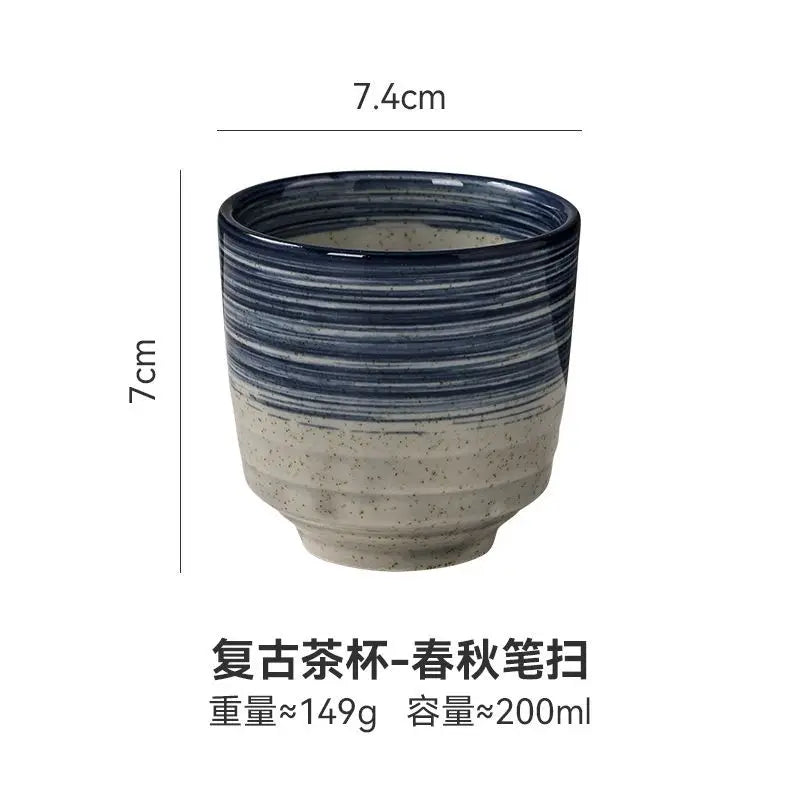 Japanese Hand-Painted Ceramic Tea Cups – 40ml / 150ml / 200ml