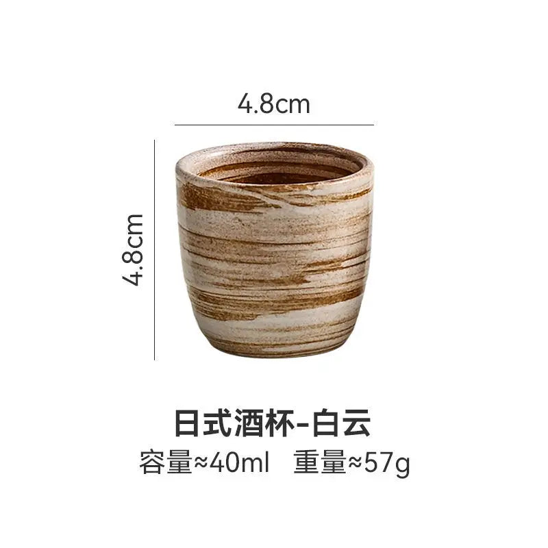 Japanese Hand-Painted Ceramic Tea Cups – 40ml / 150ml / 200ml