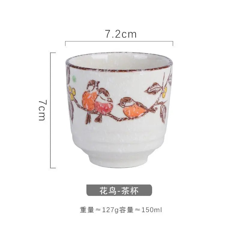 Japanese Hand-Painted Ceramic Tea Cups – 40ml / 150ml / 200ml