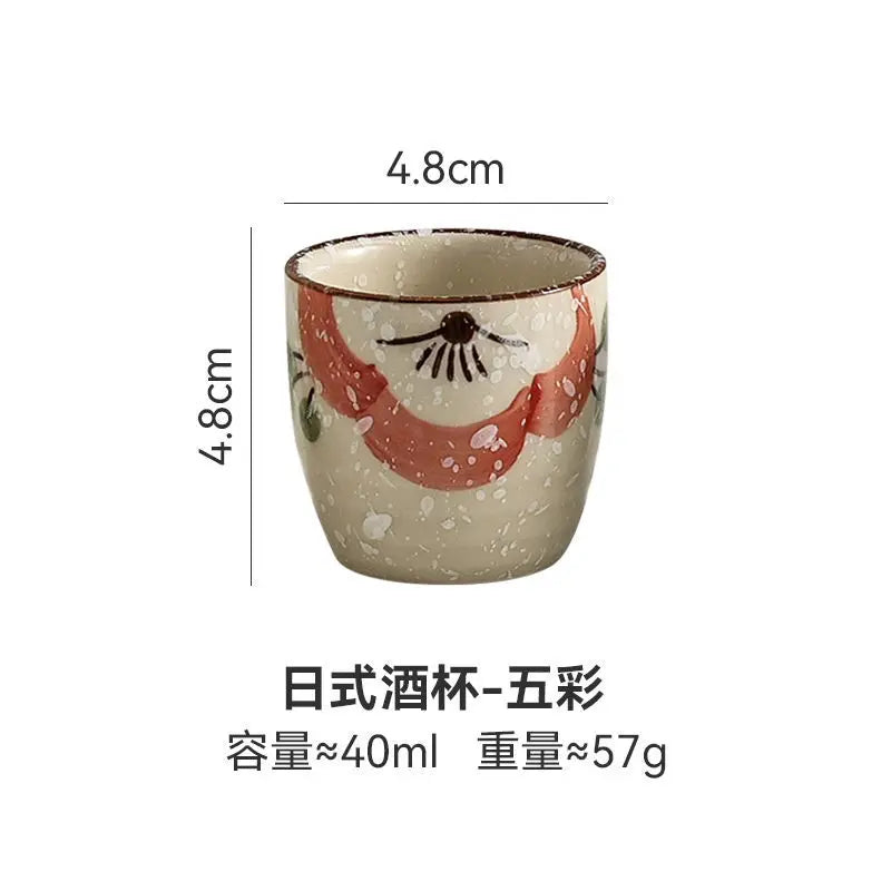 Japanese Hand-Painted Ceramic Tea Cups – 40ml / 150ml / 200ml
