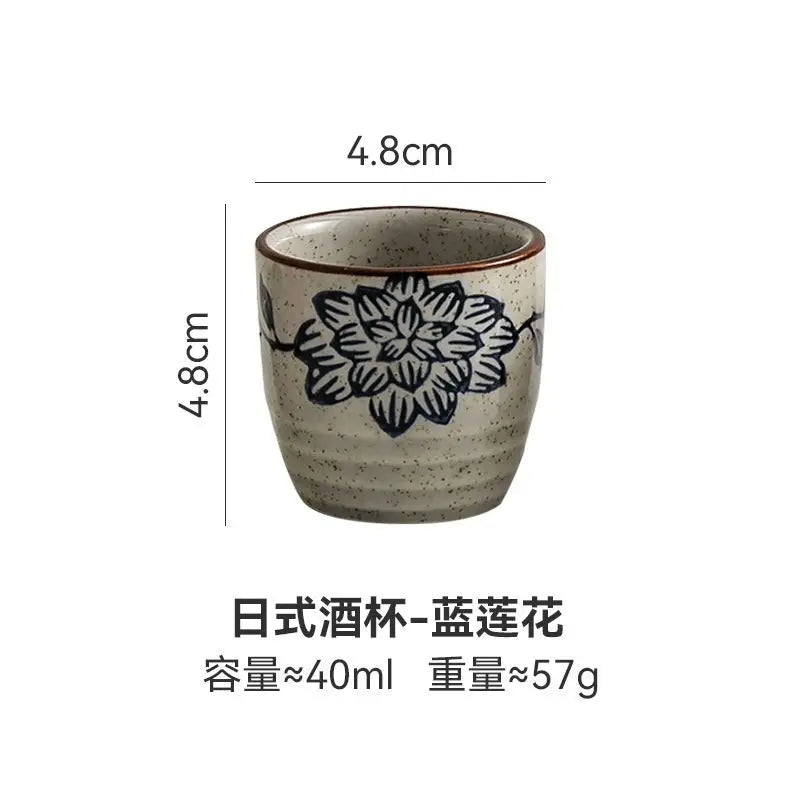 Japanese Hand-Painted Ceramic Tea Cups – 40ml / 150ml / 200ml