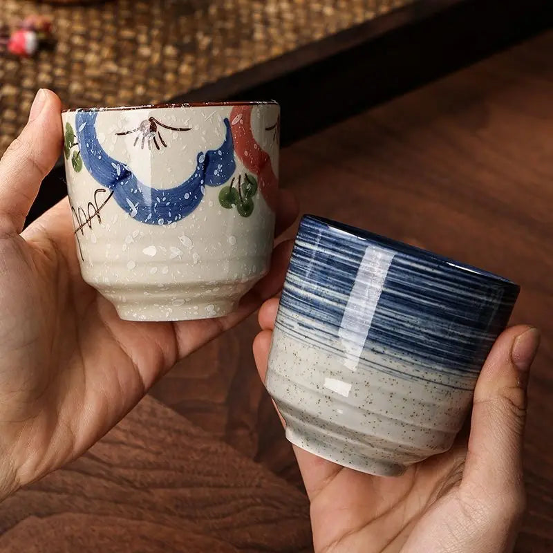 Japanese Hand-Painted Ceramic Tea Cups – 40ml / 150ml / 200ml
