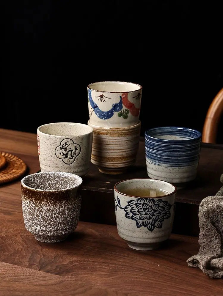 Japanese Hand-Painted Ceramic Tea Cups – 40ml / 150ml / 200ml