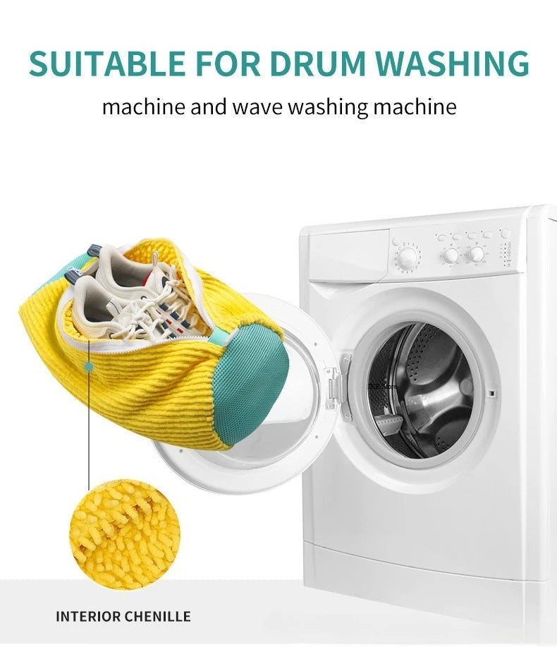 Cleaning tool suitable for drum washing machines with text and product display.