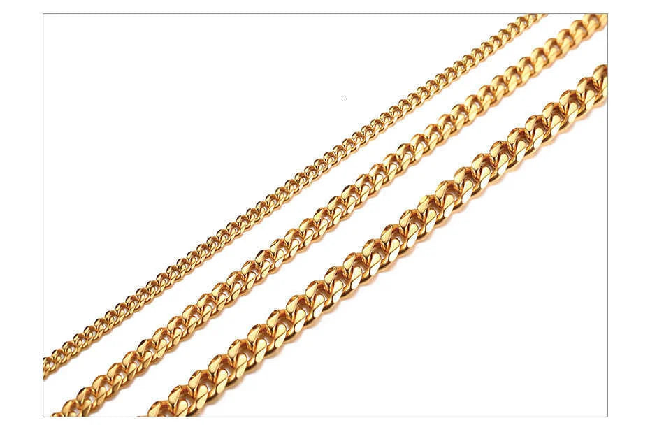 Two gold chains on a white background