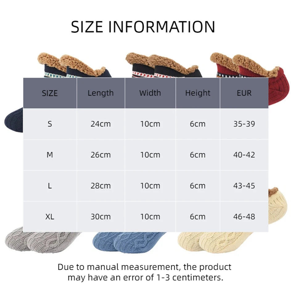 Size chart for socks with measurements in centimeters and EUR size range.