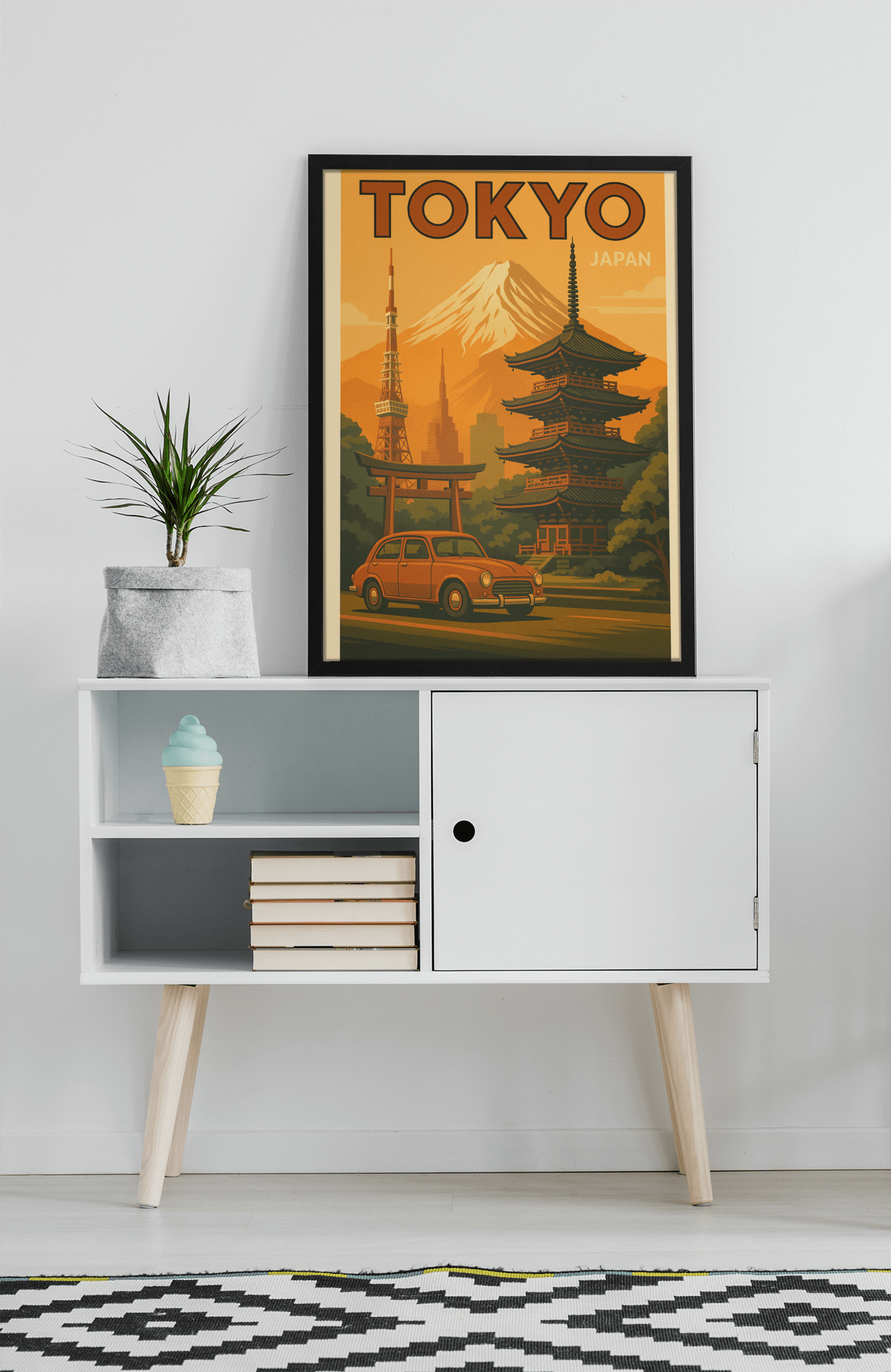 Vintage Tokyo Travel Poster - Classic Matte Art Print, Perfect for Home Décor