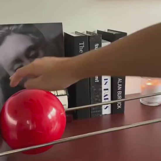 Video of a Modern Sphere Desktop Bookshelf. No Audio