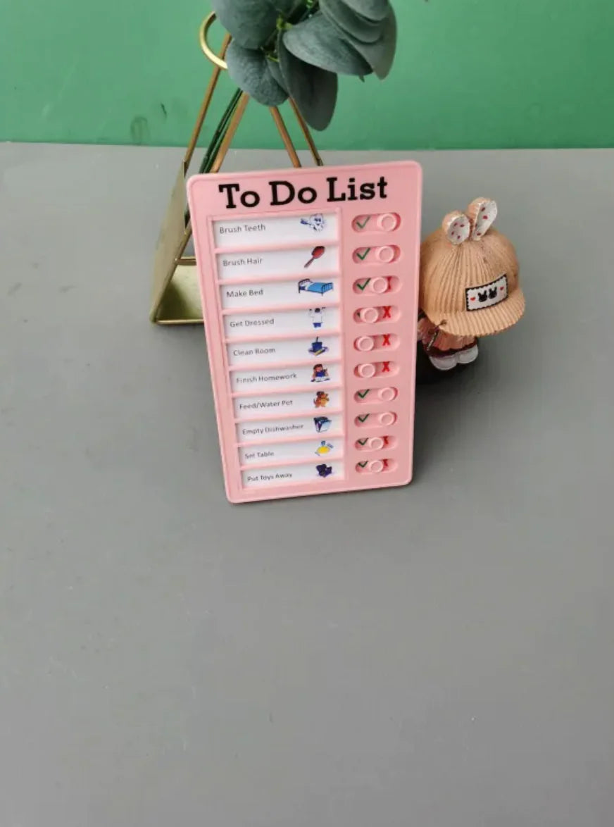 Reusable Habit Tracker for Kids - Daily Routine Board