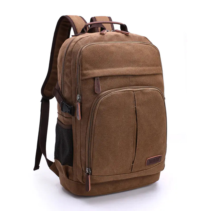 Large Capacity Canvas Backpack – Unisex Travel & Everyday Bag