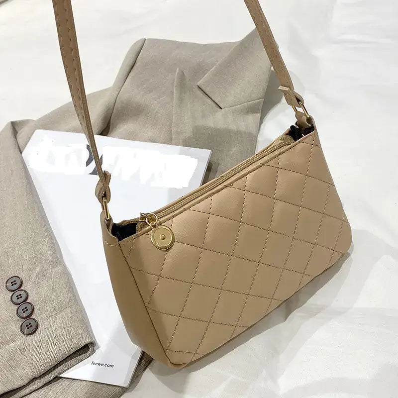 Vintage Solid Color Women's Underarm Bag