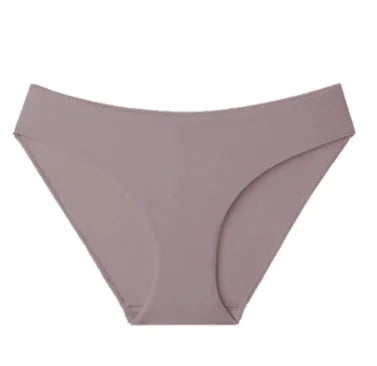 Mauve women's underwear on a white background