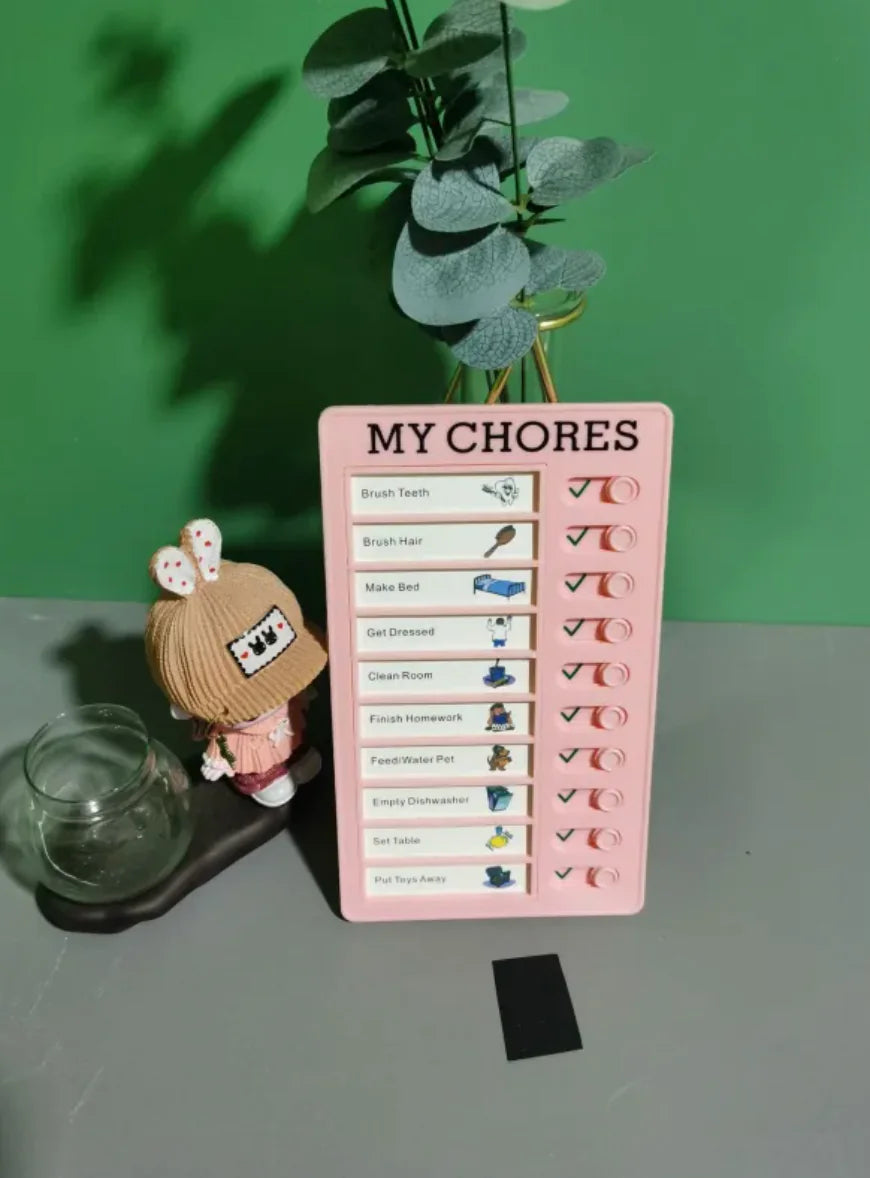 Reusable Habit Tracker for Kids - Daily Routine Board