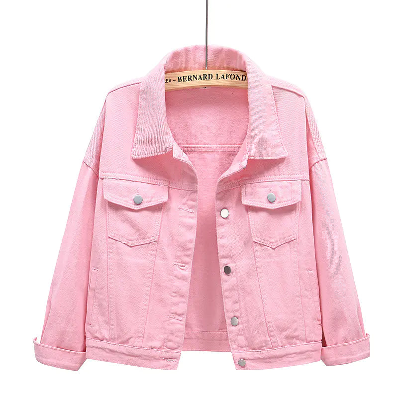 Women’s Spring Denim Jacket – Lightweight Cotton in 6 Colours